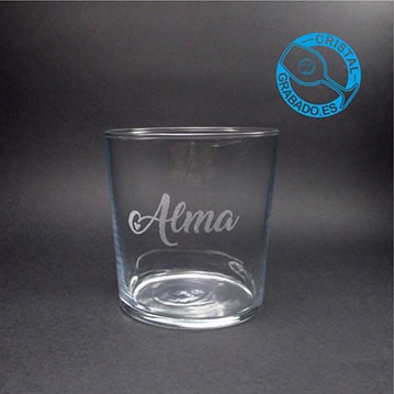 Vaso de sidra midi personalizado con nombre